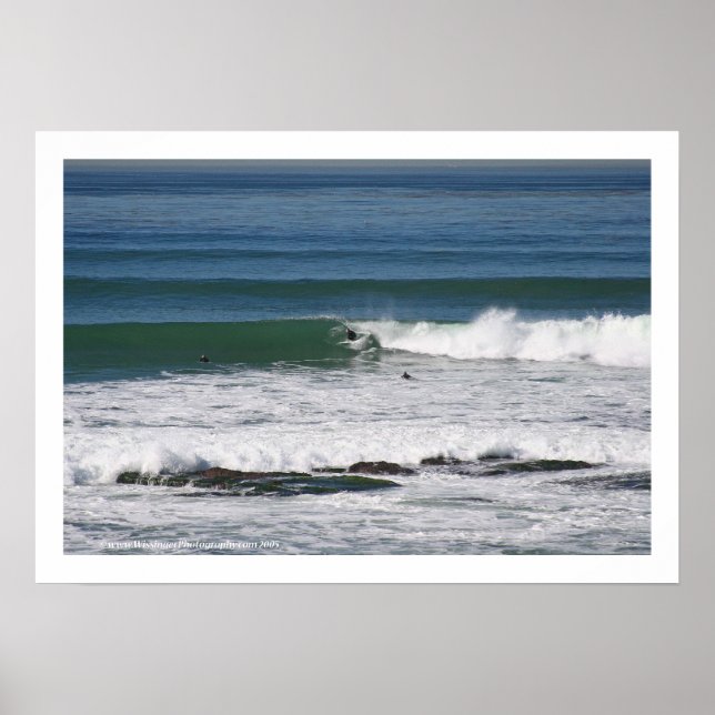 Affiche 'Simmons' . carte de voeux photo surf (Devant)