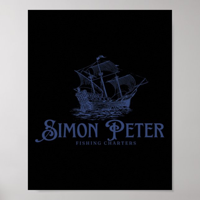 Affiche Simon Pierre excursions de pêche Jésus chrétiens D (Devant)