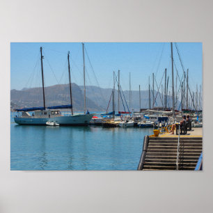 Affiche Simon's Town Marina Harbour Afrique du Sud