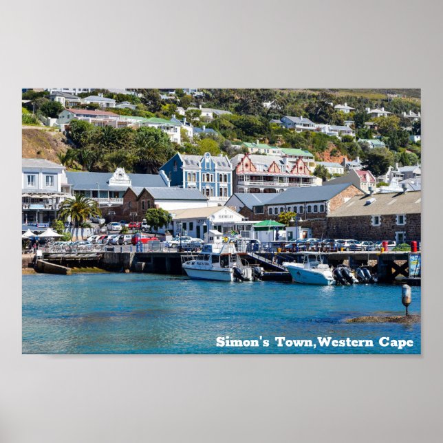 Affiche Simon's Town, Western Cape, Afrique du Sud (Devant)