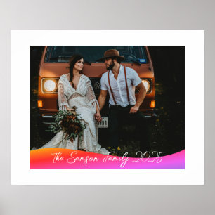 Affiche Simple 1 Photo Couverture Complète - Texte en suri