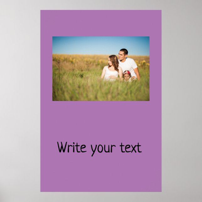 Affiche Simple ajout minimal du nom de texte du logo (Devant)