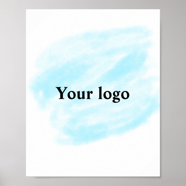 Affiche Simple ajout minimal du nom de texte du logo (Devant)