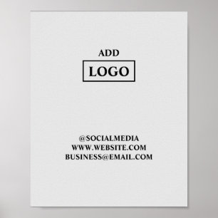 Affiche Simple ajout minimal du nom de texte du logo