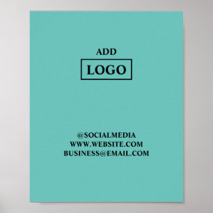 Affiche Simple ajout minimal du nom de texte du logo