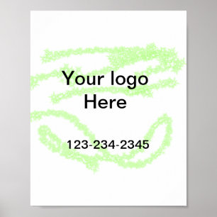 Affiche Simple ajout minimal du nom de texte du logo