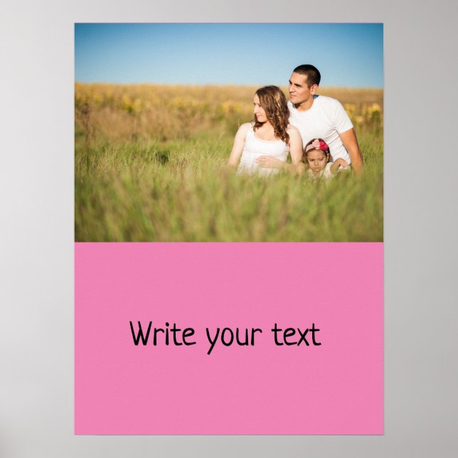 Affiche Simple ajout minimal du nom de texte du logo (Devant)