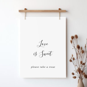 Affiche Simple Amour Minimaliste Est Symbole Doux