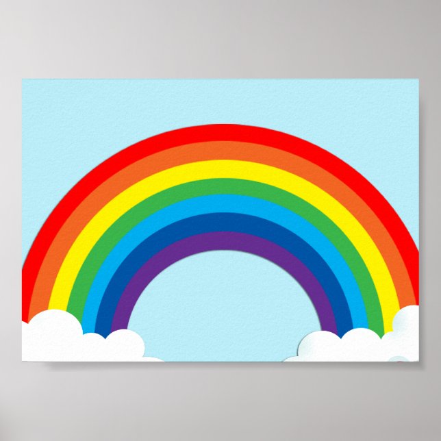 Affiche Simple arc-en-ciel (Devant)