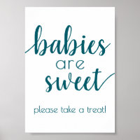 Simple Babies are Sweet | Fall Orange Shower Sign