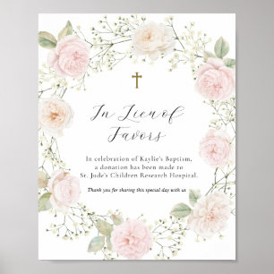 Affiche Simple Baby's Breath et Roses en Remplacement des