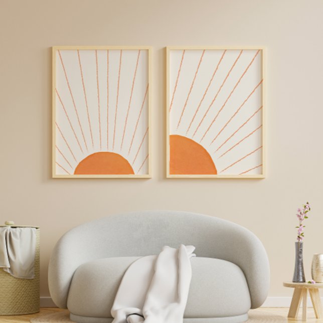 Affiche Simple Boho Lever du Soleil (Simple Boho Sunrise Poster)