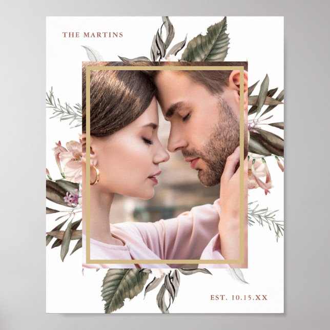 Affiche Simple Botanical Une Photo (Devant)