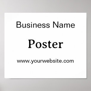 Affiche Simple Brand Promotion Standard Semi-brillant 10"x