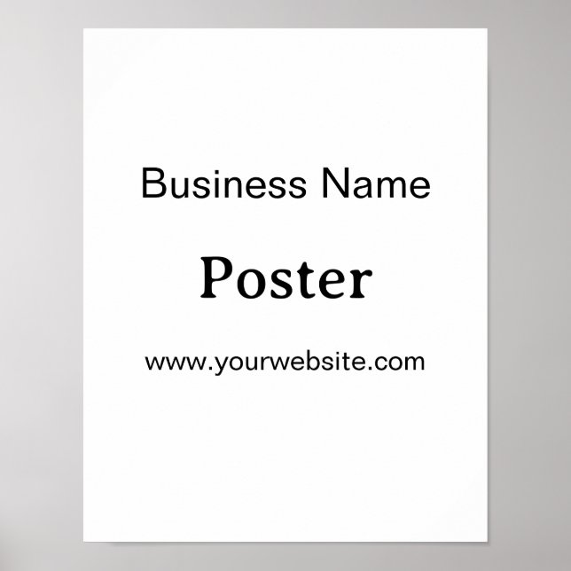 Affiche Simple Brand Promotion Standard Semi-brillant 11"x (Devant)