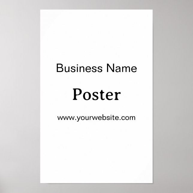 Affiche Simple Brand Promotion Standard Semi-brillant 11"x (Devant)