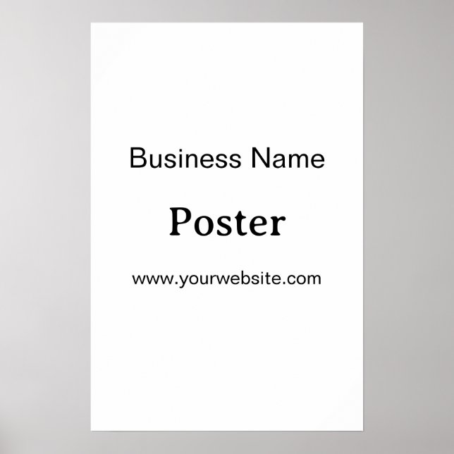 Affiche Simple Brand Promotion Standard Semi-brillant 16"x (Devant)