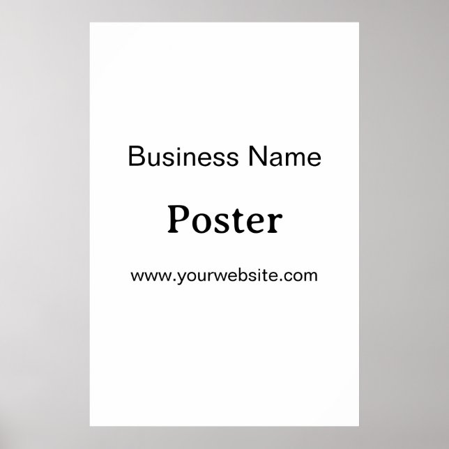 Affiche Simple Brand Promotion Standard Semi-brillant 24"x (Devant)