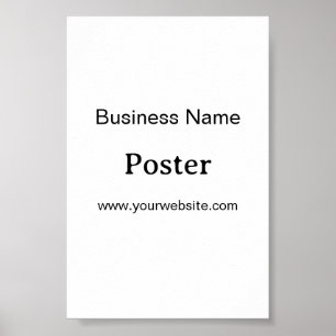 Affiche Simple Brand Promotion Standard Semi-brillant 4" x
