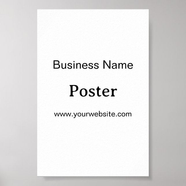 Affiche Simple Brand Promotion Standard Semi-brillant 4" x (Devant)