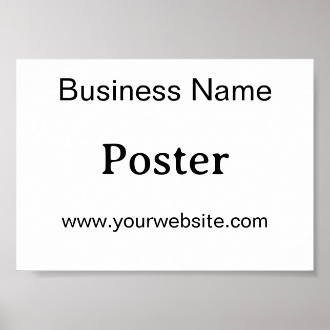 Affiche Simple Brand Promotion Standard Semi-brillant 7"x5 (Devant)