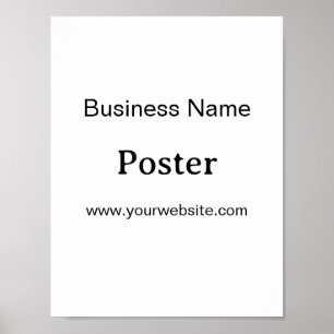 Affiche Simple Brand Promotion Standard Semi-brillant 8,5"