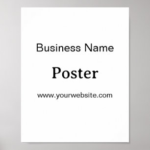 Affiche Simple Brand Promotion Standard Semi-brillant 8"x1