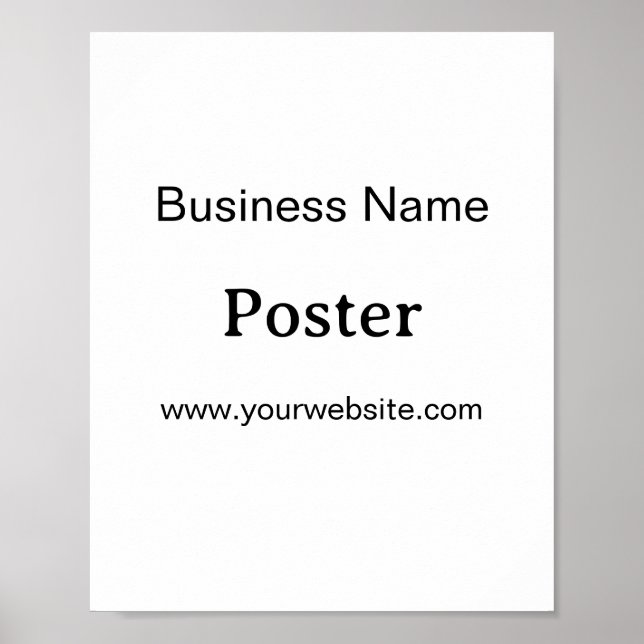 Affiche Simple Brand Promotion Standard Semi-brillant 8"x1 (Devant)