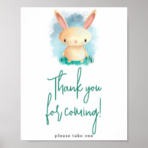 Affiche Simple Bunny Merci d'être venu