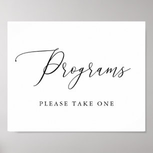 Affiche Simple calligraphie Programmes rustiques Panneau