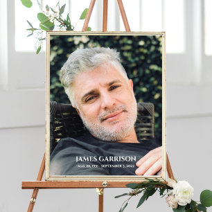 Affiche Simple célébration de la vie avec garde photo