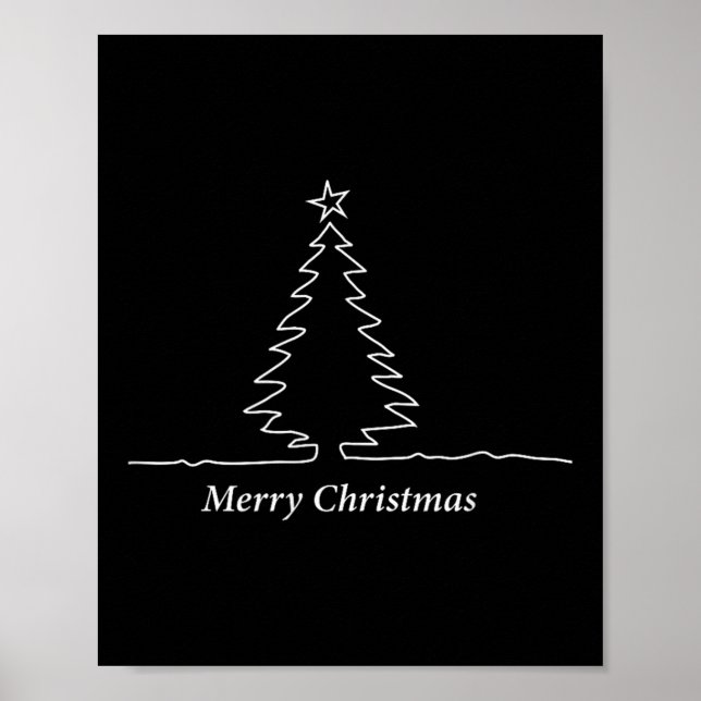 Affiche Simple Christmas Tree Men, Women, Kids, Family Mat (Devant)