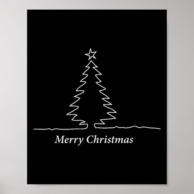 Affiche Simple Christmas Tree Men, Women, Kids, Family Mat (Devant)