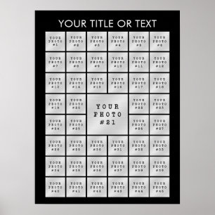 Affiche Simple Collage Photo Minimaliste Personnalisé 45