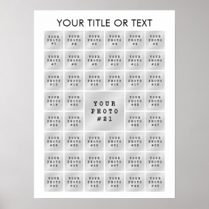 Affiche Simple Collage Photo Minimaliste Personnalisé 45
