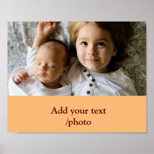 Affiche Simple couleur minimale ajouter votre nom image de