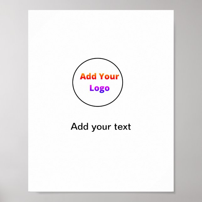 Affiche Simple couleur minimale ajouter votre nom image de (Devant)