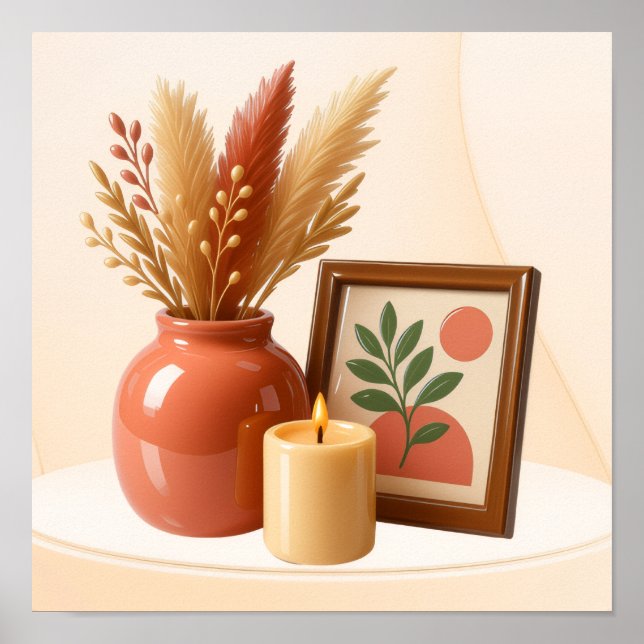 Affiche simple couleurs cosy (Devant)
