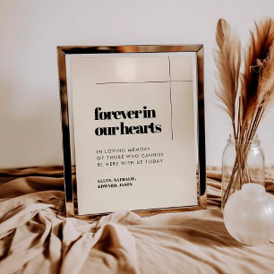 Affiche Simple élégant & chic Forever dans notre signe de
