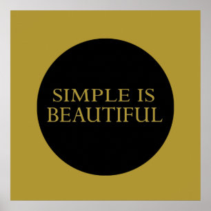 Affiche simple est beau