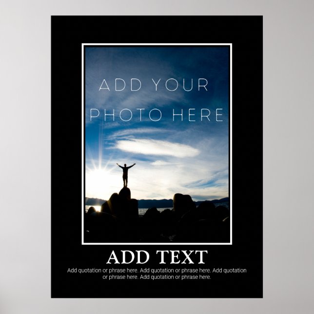 Affiche Simple, faites votre propre motivation (Devant)