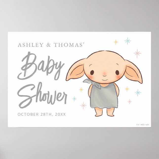 Affiche Simple Harry Potter - Baby Shower Dobby (Devant)