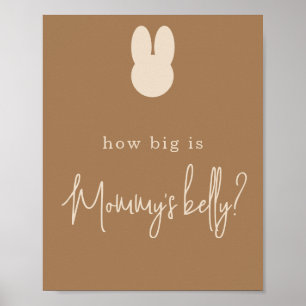 Affiche Simple Lapin Quelle est la taille du ventre de Mam