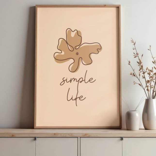 Affiche Simple Life Minimalism Wall Art (Créateur téléchargé)