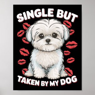 Affiche Simple Mais Pris Par Mon Chien Mignonne Drôle Vale