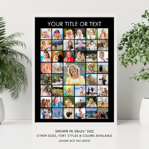 Affiche Simple minimaliste Collage photo 45 Personnalisé