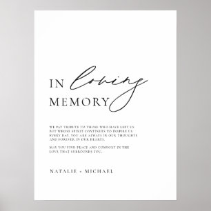 Affiche Simple Minimaliste En Mariage De Mémoire Amour