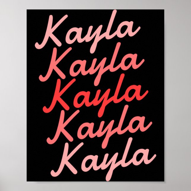 Affiche Simple Modern Cool Tygraphy Name Toddler  (Devant)