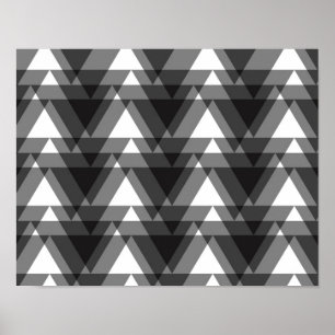 Affiche Simple, modern, urban, bold transparent triangles