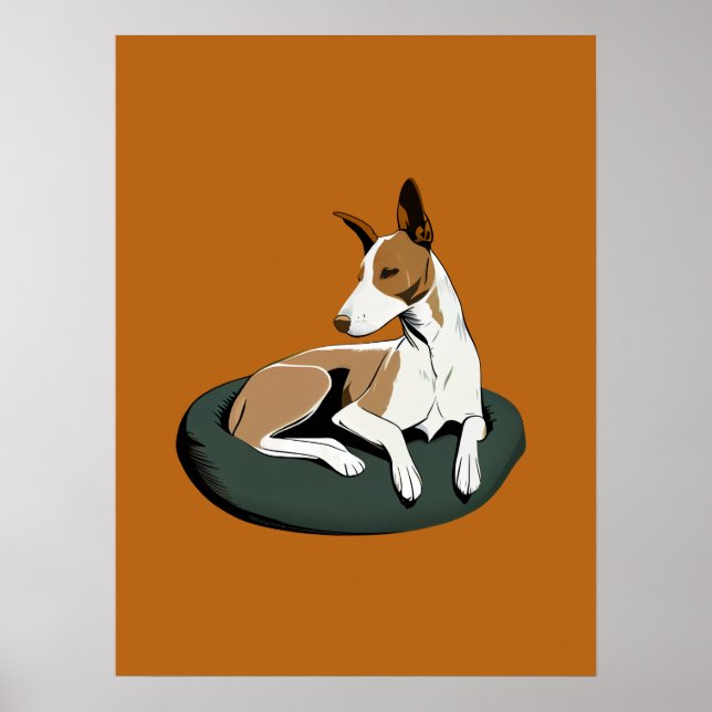 Affiche Simple moderne Chien Art tendance (Devant)